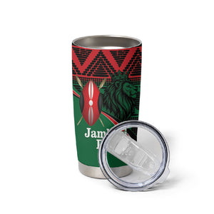 Kenya Jamhuri Day Tumbler Cup Maasai Shield Spears Harambee