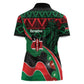 Kenya Jamhuri Day Women Polo Shirt Maasai Shield Spears Harambee