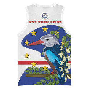 Cape Verde Basketball Jersey Grey-Headed Kingfisher Mix Honey Locust LT14