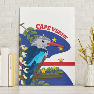 Cape Verde Canvas Wall Art Grey-Headed Kingfisher Mix Honey Locust