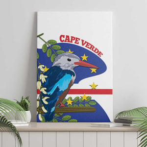 Cape Verde Canvas Wall Art Grey-Headed Kingfisher Mix Honey Locust