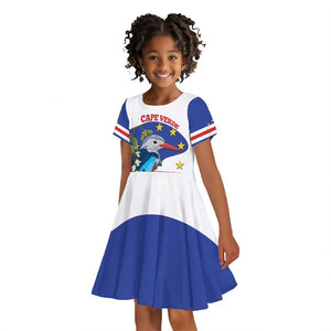 Cape Verde Kid Short Sleeve Dress Grey-Headed Kingfisher Mix Honey Locust