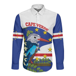 Cape Verde Long Sleeve Button Shirt Grey-Headed Kingfisher Mix Honey Locust