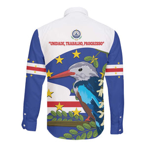 Cape Verde Long Sleeve Button Shirt Grey-Headed Kingfisher Mix Honey Locust