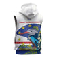 Cape Verde Sleeveless Hoodie Grey-Headed Kingfisher Mix Honey Locust - African Pride
