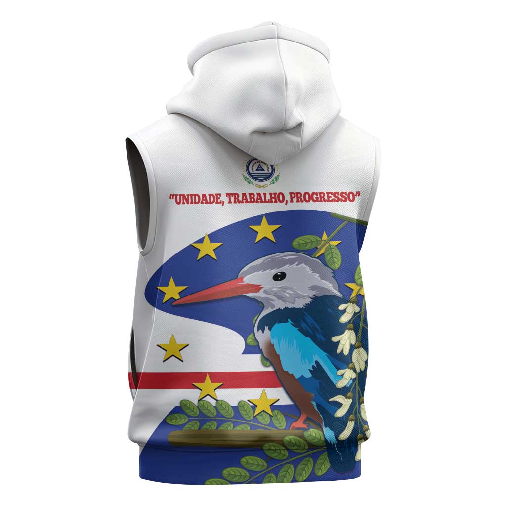 Cape Verde Sleeveless Hoodie Grey-Headed Kingfisher Mix Honey Locust - African Pride