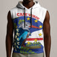 Cape Verde Sleeveless Hoodie Grey-Headed Kingfisher Mix Honey Locust - African Pride