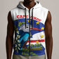 Cape Verde Sleeveless Zip Hoodie Grey-Headed Kingfisher Mix Honey Locust - African Pride