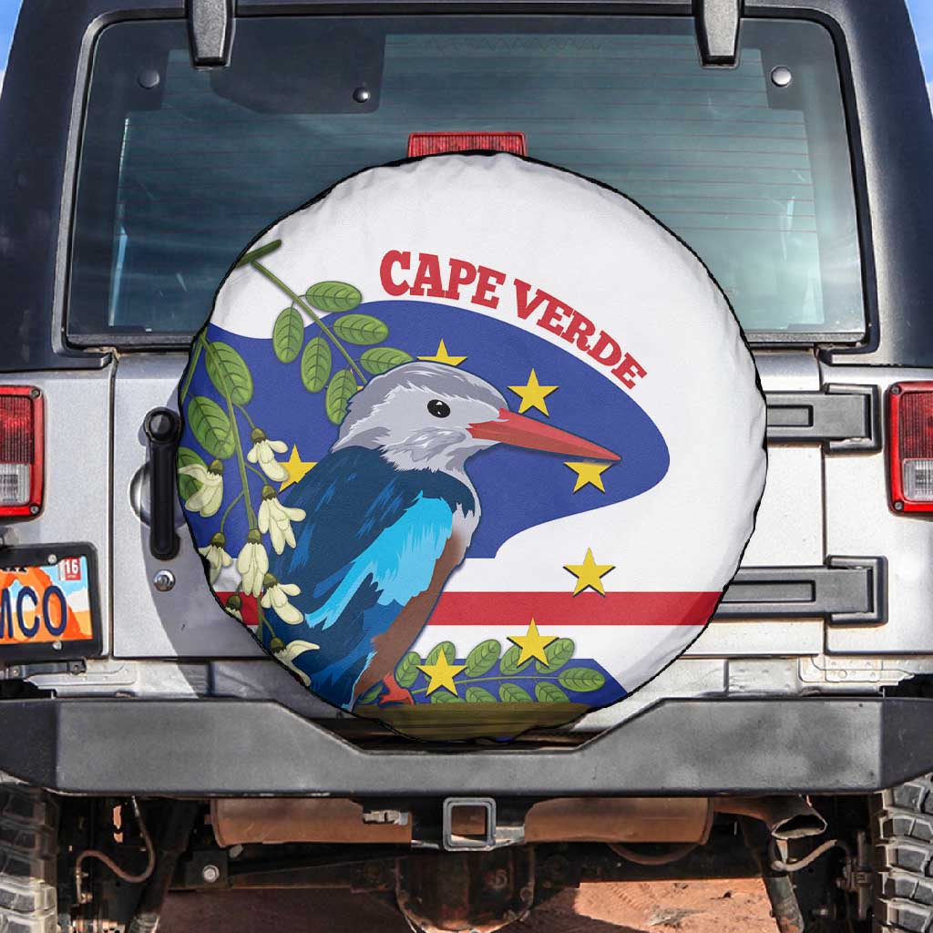 Cape Verde Spare Tire Cover Grey-Headed Kingfisher Mix Honey Locust