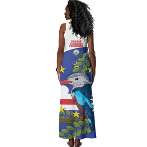 Cape Verde Tank Maxi Dress Grey-Headed Kingfisher Mix Honey Locust