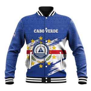 Personalized Cape Verde Baseball Jacket Coat Of Arms - African Pattern LT14