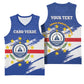 Personalized Cape Verde Basketball Jersey Coat Of Arms - African Pattern LT14
