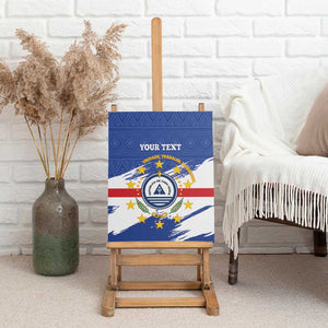 Personalized Cape Verde Canvas Wall Art Coat Of Arms - African Pattern