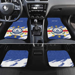 Personalized Cape Verde Car Mats Coat Of Arms - African Pattern