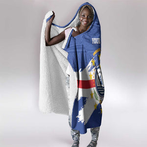 Personalized Cape Verde Hooded Blanket Coat Of Arms - African Pattern