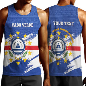 Personalized Cape Verde Men Tank Top Coat Of Arms - African Pattern