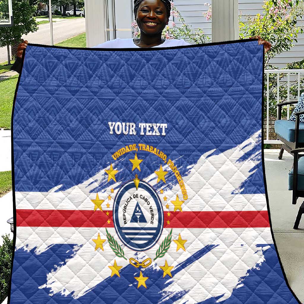 Personalized Cape Verde Quilt Coat Of Arms - African Pattern