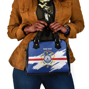 Personalized Cape Verde Shoulder Handbag Coat Of Arms - African Pattern