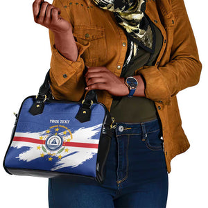 Personalized Cape Verde Shoulder Handbag Coat Of Arms - African Pattern