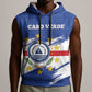 Personalized Cape Verde Sleeveless Hoodie Coat Of Arms - African Pattern - African Pride
