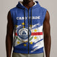 Personalized Cape Verde Sleeveless Zip Hoodie Coat Of Arms - African Pattern - African Pride