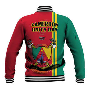 Cameroon Happy Unity Day Cameroun Coat Of Arms Baseball Jacket LT14