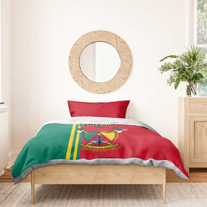 Cameroon Happy Unity Day Cameroun Coat Of Arms Bedding Set