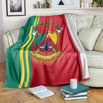 Cameroon Happy Unity Day Cameroun Coat Of Arms Blanket