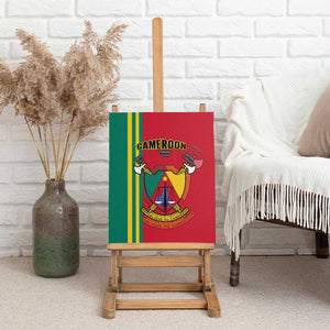 Cameroon Happy Unity Day Cameroun Coat Of Arms Canvas Wall Art