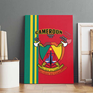 Cameroon Happy Unity Day Cameroun Coat Of Arms Canvas Wall Art