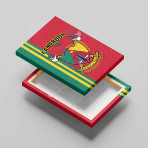 Cameroon Happy Unity Day Cameroun Coat Of Arms Canvas Wall Art