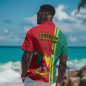 Cameroon Happy Unity Day Cameroun Coat Of Arms Hawaiian Shirt