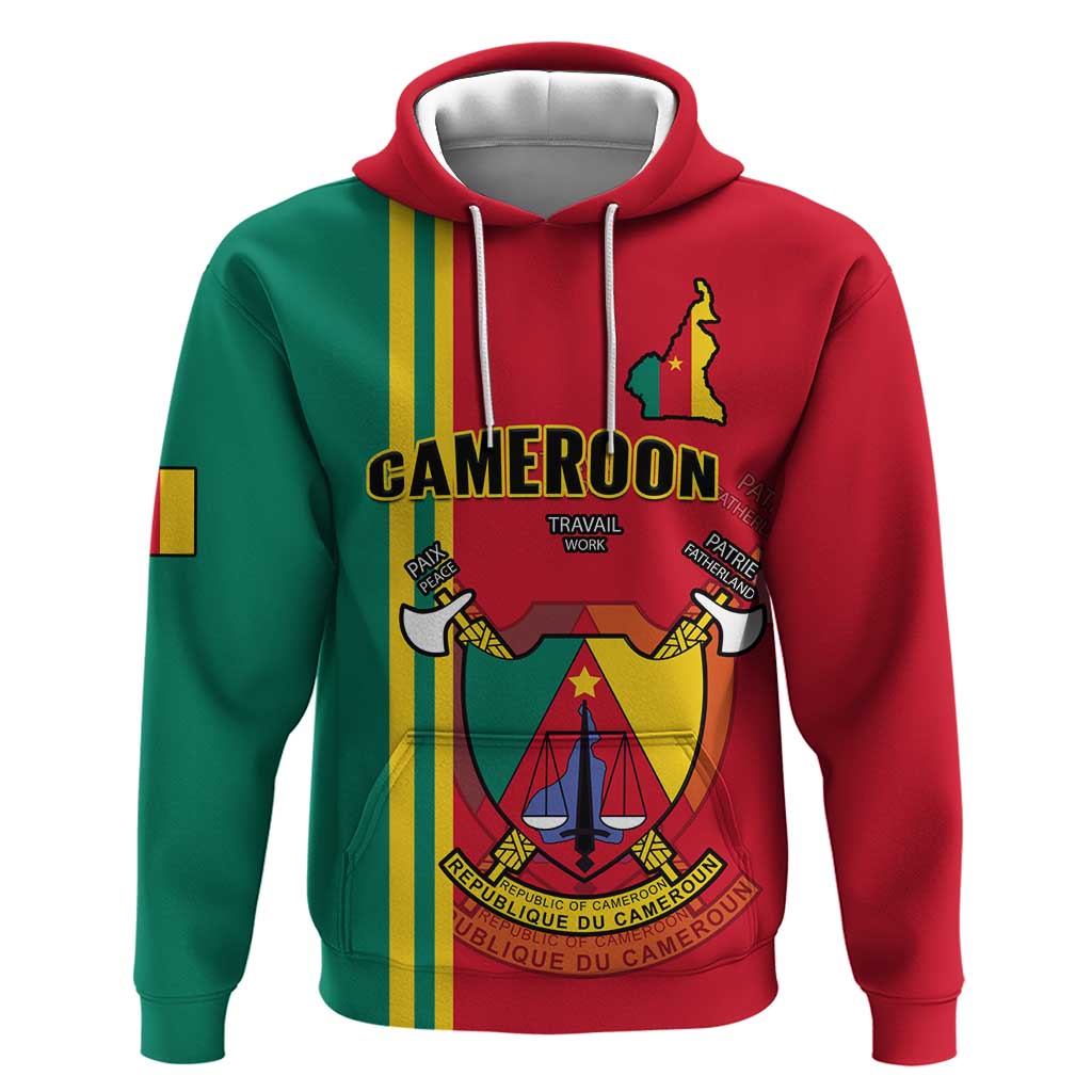 Cameroon Happy Unity Day Cameroun Coat Of Arms Hoodie