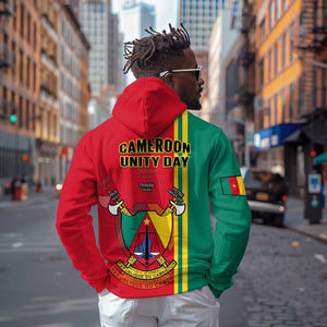 Cameroon Happy Unity Day Cameroun Coat Of Arms Hoodie