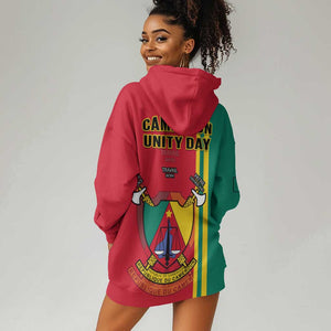 Cameroon Happy Unity Day Cameroun Coat Of Arms Hoodie Dress