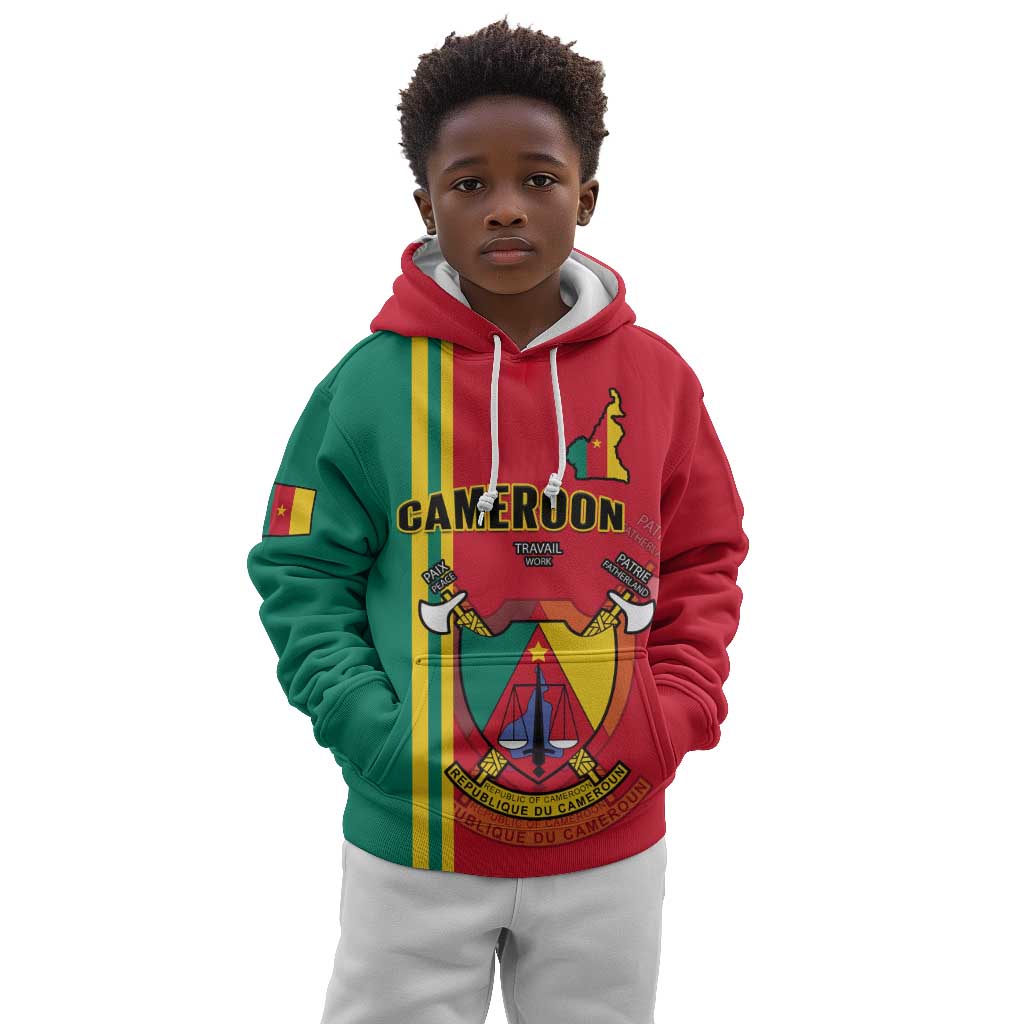 Cameroon Happy Unity Day Cameroun Coat Of Arms Kid Hoodie