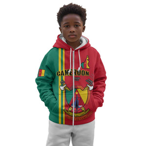 Cameroon Happy Unity Day Cameroun Coat Of Arms Kid Hoodie