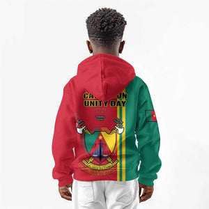 Cameroon Happy Unity Day Cameroun Coat Of Arms Kid Hoodie