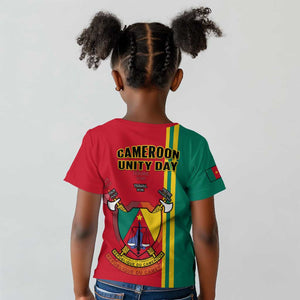 Cameroon Happy Unity Day Cameroun Coat Of Arms Kid T shirt