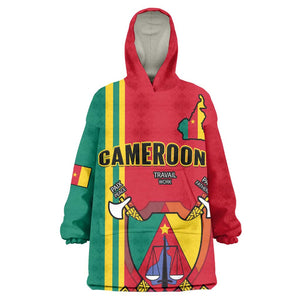 Cameroon Happy Unity Day Cameroun Coat Of Arms KId Wearable Blanket Hoodie