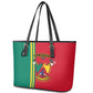 Cameroon Happy Unity Day Cameroun Coat Of Arms Leather Tote Bag