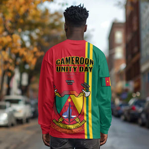 Cameroon Happy Unity Day Cameroun Coat Of Arms Long Sleeve Shirt LT14