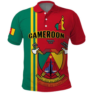 Cameroon Happy Unity Day Cameroun Coat Of Arms Polo Shirt