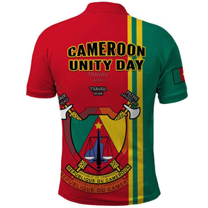 Cameroon Happy Unity Day Cameroun Coat Of Arms Polo Shirt