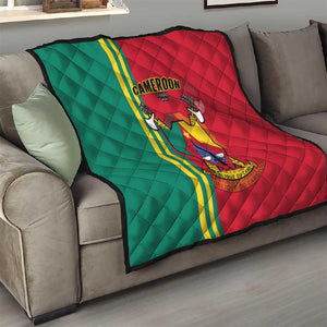 Cameroon Happy Unity Day Cameroun Coat Of Arms Quilt