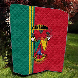 Cameroon Happy Unity Day Cameroun Coat Of Arms Quilt