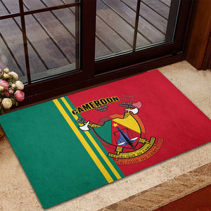 Cameroon Happy Unity Day Cameroun Coat Of Arms Rubber Doormat