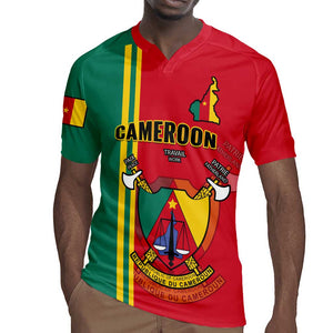 Cameroon Happy Unity Day Cameroun Coat Of Arms Rugby Jersey