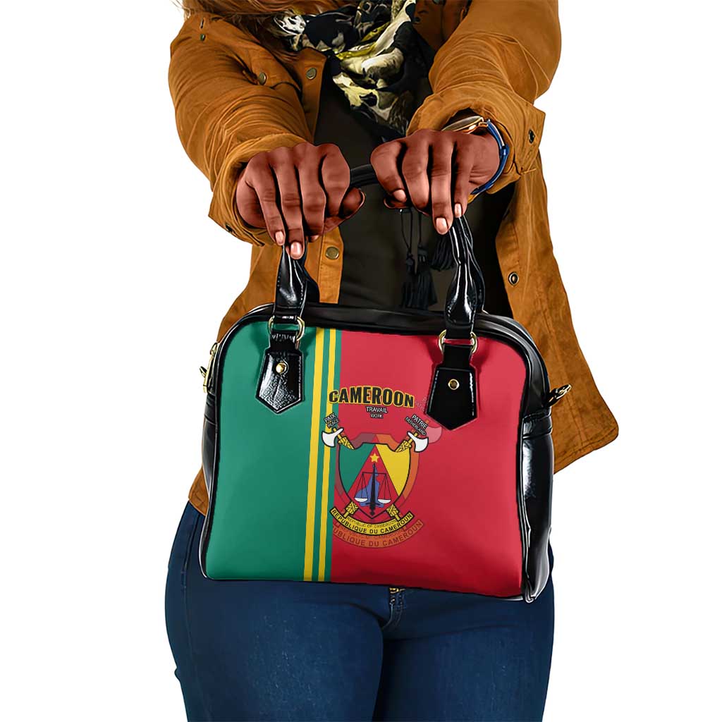 Cameroon Happy Unity Day Cameroun Coat Of Arms Shoulder Handbag