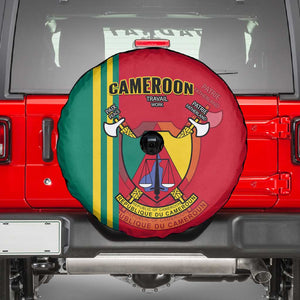 Cameroon Happy Unity Day Cameroun Coat Of Arms Spare Tire Cover